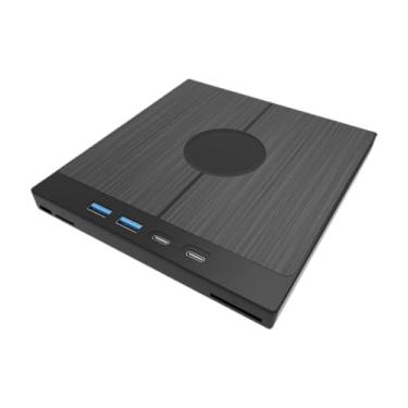 Imagem de NonMiFyR Unidade de DVD Externa USB 3.0 Tipo C Unidade de CD Externa para Computador Gravador de CD Portátil Leitor de DVD para Computador Viagem Casa