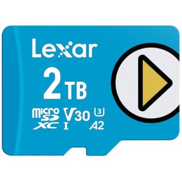 Imagem de Lexar Cartão de memória 2TB Play Blue microSDXC, UHS-I, C10, U3, V30, A2, vídeo 4K, leitura de até 160 MB/s, armazenamento expandido para Nintendo-Switch, dispositivos de jogos, smartphones, tablets