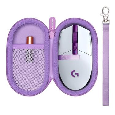 Imagem de LTGEM Estojo rígido para transporte de viagem compatível com mouse gamer sem fio Logitech G305/G PRO X/G Pro/G703/G903, roxo