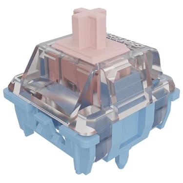 Imagem de Interruptores de teclado melódicos Gateron, teclas clicky RGB LED 5 pinos pré-lubrificadas de fábrica, sensação segmentada de 60 gf para teclado mecânico MX (Melódico, 108 peças)