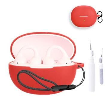 Imagem de Capa para Baseus Bass BC1, capa protetora para fone de ouvido NOUKAJU (com mosquetão + cordão + caneta de limpeza) à prova de quedas, à prova de choque, à prova de poeira, capa para fones de ouvido