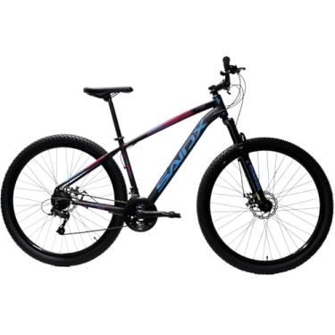 Imagem de Bicicleta Aro 29 SAIDX Galant PRO Bike com Quadro de Alumínio, 21 Marchas e Câmbios Indexáveis (Preto/Rosa, 17)