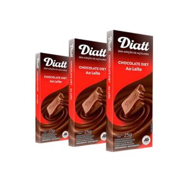 Imagem de Chocolate Diet ao Leite Diatt 25g - 3 Unid