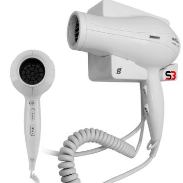 Imagem de Secador Parede Suporte Motel Hotel Academia Antifurto 110V