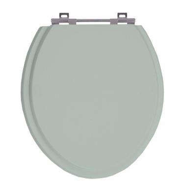 Imagem de Assento Sanitário Universal Vaso Oval Verde Malva Em Mdf