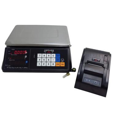 Imagem de Balança Computadora Ramuza 35kg/5g Bivolt Led Touch Impressora Térmica