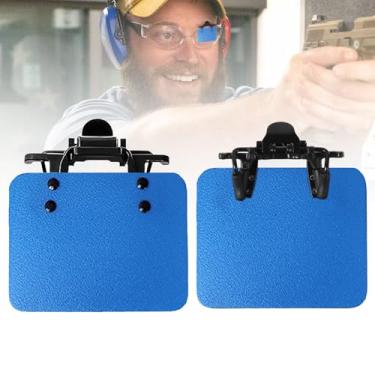 Imagem de Patch de óculos de tiro com clipe – Oclusor ocular para rifle, pistola, assistência de tiro com arco, 1 peça (azul, A)