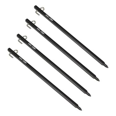 Imagem de YIJU 4 estacas de barraca com cabeça em gancho, ideais para trilhas, camping, jardins e pesca.