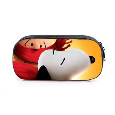 Imagem de Estojo para lápis Snoopyss Cartoon Anime em tela de grande capacidade