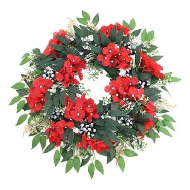 Imagem de rockible Guirlanda artificial para porta de entrada, ideal para primavera e verão. Fácil de pendurar, decorativa e perfeita para decorar sua casa em ambientes