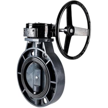 Imagem de 1unid Válvula Borboleta Turbina PVC-U - DN50-DN400, Tipo Flange, Vedação EPDM, Resistente Química/Desgaste, Pressão Trabalho 1.0MPa(DN125(140mm))