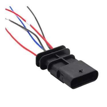 Imagem de SSXLSMYXGS Conector elétrico de 5 pinos 4F0973705, chicote de fios do sensor de medidor de massa à prova d'água 8K0973205 5 pinos 1-17 SSXLSMYXGS(5p male,20 sets)