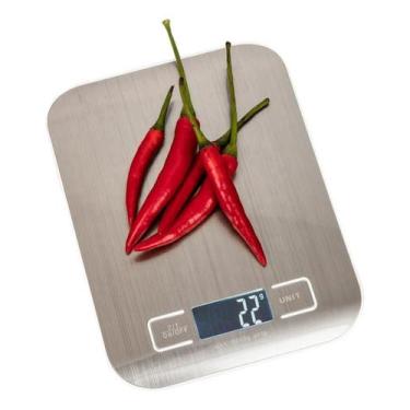 Imagem de Balança Digital De Precisão Cozinha 10kg Nutrição E Dieta Inoxidável L