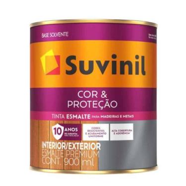 Imagem de Tinta Esmalte Cor & Proteção Brilhante Marrom 900ml Suvinil
