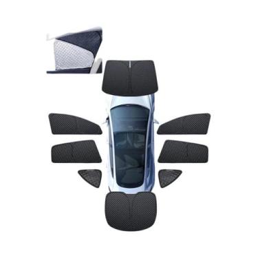 Imagem de Protetor Solar Atualizado Para Janelas Laterais E Para-brisa Tesla Mod