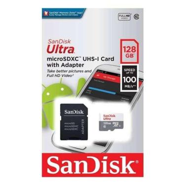 Imagem de Cartao Memoria Micro Sdxc 128gb Sandisk 100mb S 667x Ultra C