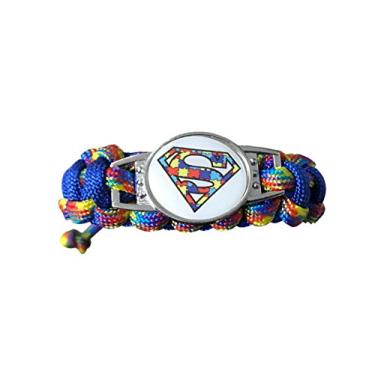 Imagem de Infinity Collection Pulseira de conscientização do autismo Paracord - Joias para autismo, pulseira ajustável para autismo - Pulseira com pingente da esperança - Pulseira de peça de quebra-cabeça - , Paracord