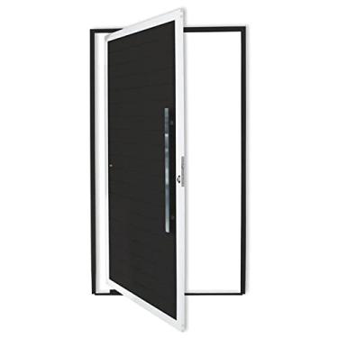 Imagem de Porta Pivotante Lambril com Puxador Super 210cm x 100cm Brimak Mix Preto
