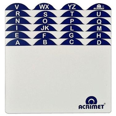 Imagem de Índice Alfabético Az 4x6 P/ Fichário Mesa Organizador Fichas