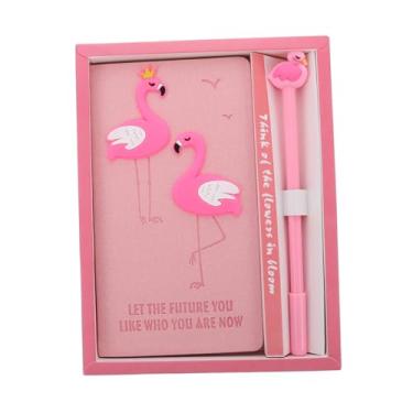 Imagem de OHPHCALL caderno flamingo presentes do flamingo Diário presentes criativos cadernos bloco de anotações o presente bloco de notas de desenho animado presente bloco de notas Papelaria viagem