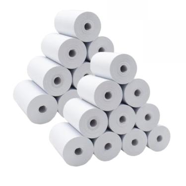Imagem de Kit 20 Bobinas Térmica Para Mini Impressora Térmica e Máquinas de Cartão 57mm 10 Metros de Papel Diametro Rolo 30mm Cor Branca Qualidade Premium