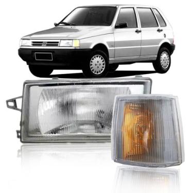 Imagem de Farol Uno Pisca Cristal 1991 92 93 95 96 97 98 99 00 01 2002 Lado Esqu