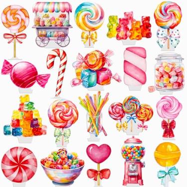 Imagem de 48pcs Candyland Party Cupcake Toppers
