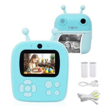 Imagem de Câmera Infantil Instantânea Filmadora Full Hd Câmera Frontal - Inova, 