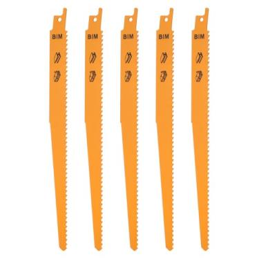 Imagem de SG Store 5 lâminas de serra alternativas DT2349 6TPI/4,2 mm lâminas de serra alternativas bimetálicas para plástico rígido e madeira embutida em pregos