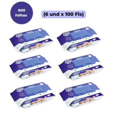 Imagem de KIT TOALHA UMEDECIDA BABY BYN PREMIUM 600FLS (6und x 100Fls)