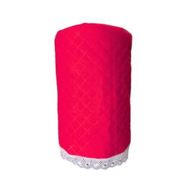 Imagem de Capa Para Galão De Água 20 Litros Com Lese Tecido Matelado Com Bordado