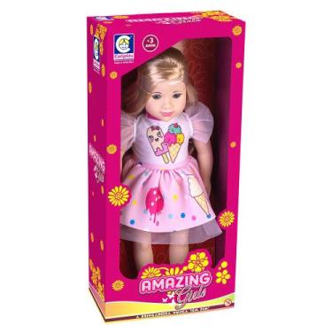Imagem de Boneca Amazing Girls Com Vestido De Sorvete - Cotiplás