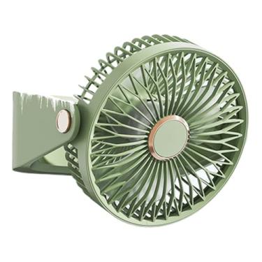 Imagem de Ventilador de Mesa Silencioso,Ventiladores de Mesa para Quarto - Circulador de Ar Portátil com Bateria Recarregável, Cabeça Ajustável em 90 Graus, 3 Velocidades para Montagem na