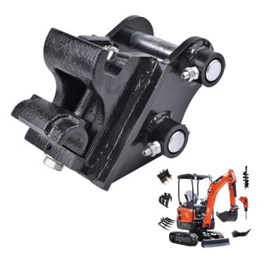 Imagem de Engate de troca rápida da miniescavadeira, conectores mecânicos rápidos acessórios para escavadeiras pequenas, acoplador de engate rápido serve na maioria das escavadeiras de 0,6 a 2 toneladas;
