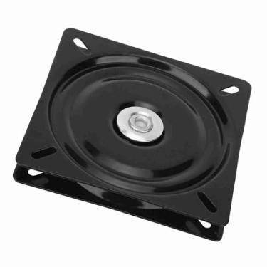 Imagem de Eujgoov Base Giratória de Assento de Aço Sólido Espessado, 360 Rotação Rotativa e Preta de Cadeira de Chapas Pretas para o Escritório Em Casa, 6 Polegadas de Espessura Com Reforço de Rebite para