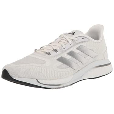 Imagem de adidas Tênis de Corrida Supernova Feminino, Branco/Prata Metálico/Cinza Três, 6.5