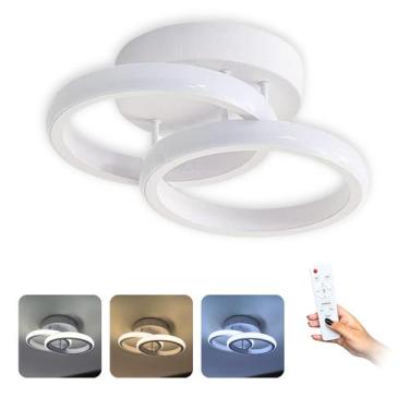 Imagem de Luminária Lampada De Teto e arandela branco Led Plafon Cor 3 Em 1 Mode