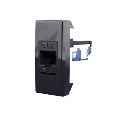 Imagem de Módulo Tomada Rede RJ45 Black Piano Pro Class 85516 Alumbra
