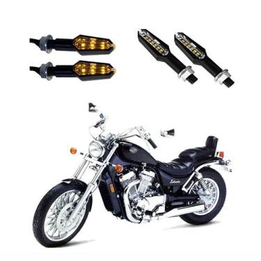 Imagem de KIT 4 Luz Seta Esportiva Pisca de Led Modelo P29 Para Moto INTRUDER VS