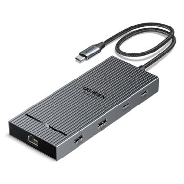 Imagem de UGREEN Revodok Docking Station 10 em 1 com Tela Dupla, Hub USB C com 2 HDMI 4K 60 Hz, USB A&C 3.2, 100W PD, Leitor de Cartão SD/TF, Adaptador Gigabit Ethernet, Compatível Dell, HP, XPS e Mais
