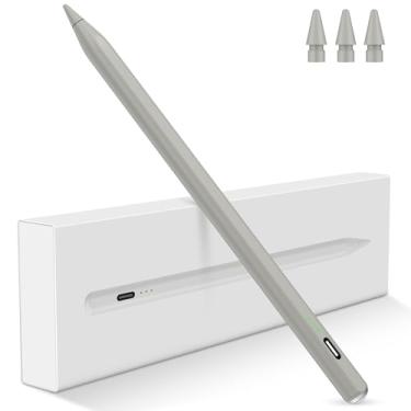 Imagem de Caneta Stylus para iPad 2025-2018, lápis de carregamento rápido de 15 minutos para iPad A16 11ª/10ª/9-6ª geração, Air M3 M2 27.9 cm/33.0 cm/5/4/3, Pro M4 27.9 cm/32.8 cm/33.0 cm, Mini A17 Pro/6/5º
