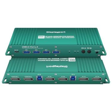 Imagem de Interruptor HDMI 4K 120Hz 2 em 1 saída 2 portas 1 monitores 2 computadores Hdmi 4K 180Hz KVM switch monitor switch HDMI kvm 8K 60Hz Daoistek