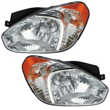 Imagem de Lâmpada esquerda direita LED luz diurna frontal LED conjunto de farol lâmpada de canto ampla compatível com ACCEN 2007-2011 92101-1E011 (direita)