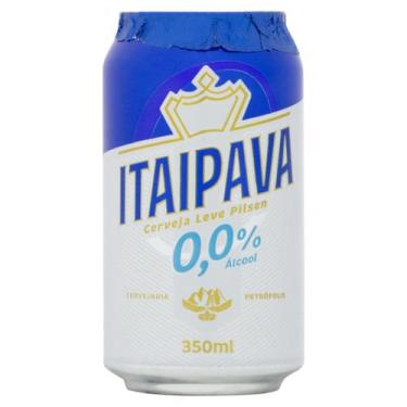 Imagem de Cerveja Pilsen Zero Álcool Itaipava - Lata 350ml, 4 unidades