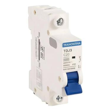 Imagem de Disjuntor Unipolar Monopolar Tramontina Tdj3 10A A 6 20A