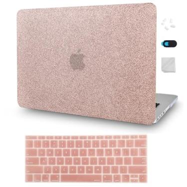 Imagem de KECC Capa rígida de plástico compatível com MacBook Air de 13 polegadas 2022, 2021, 2020, 2019, 2018, versão M1, A2337, A2179, A1932, para MacBook Air de 13,3 polegadas + capa de teclado, rosa