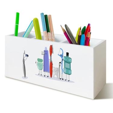 Imagem de UNCDLV Organizador de mesa, suporte de lápis para escritório, escola, dormitório e penteadeira, acessórios de mesa, suporte de pincel de maquiagem 816