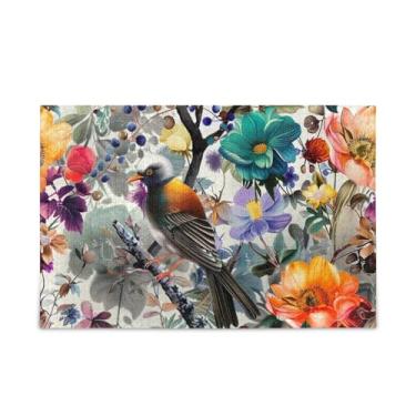 Imagem de WELLDAY Quebra-cabeça flor com pássaros coloridos 1000 peças grande jogo de arte para adultos adolescentes