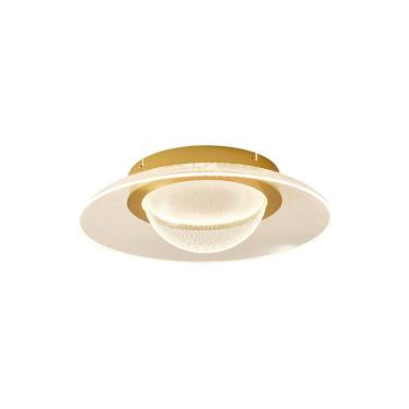 Imagem de Plafon Nordecor Arki 45cm Led Bivolt Dourado Fosco