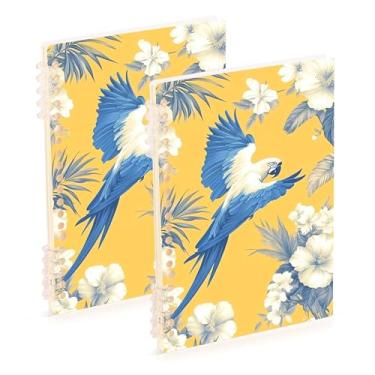 Imagem de Burbuja Cadernos com nome, papel pautado universitário A5 com 60 folhas, fichário para escritório, 2 unidades